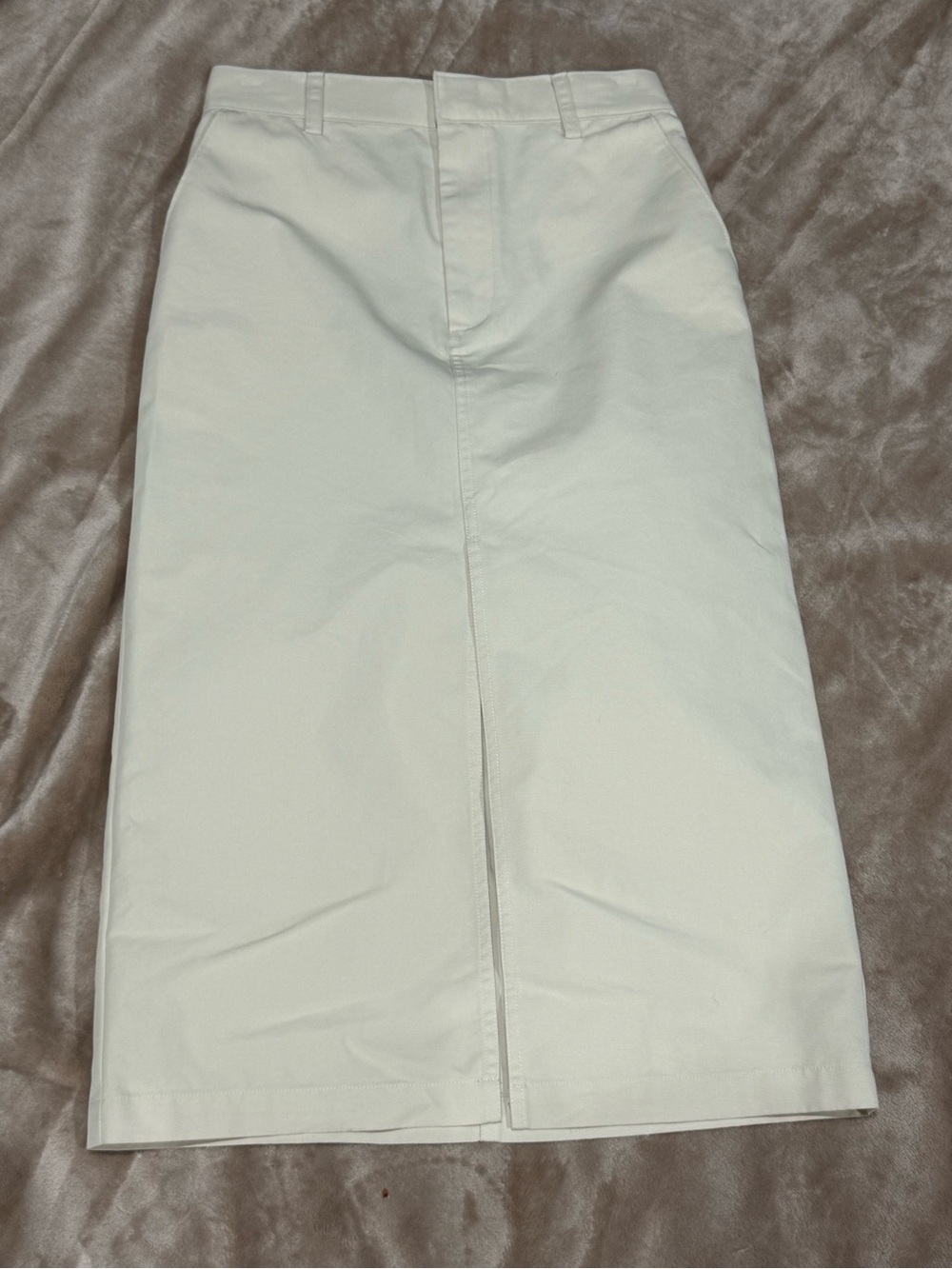 Women’s Cream Midi Pencil Skirt